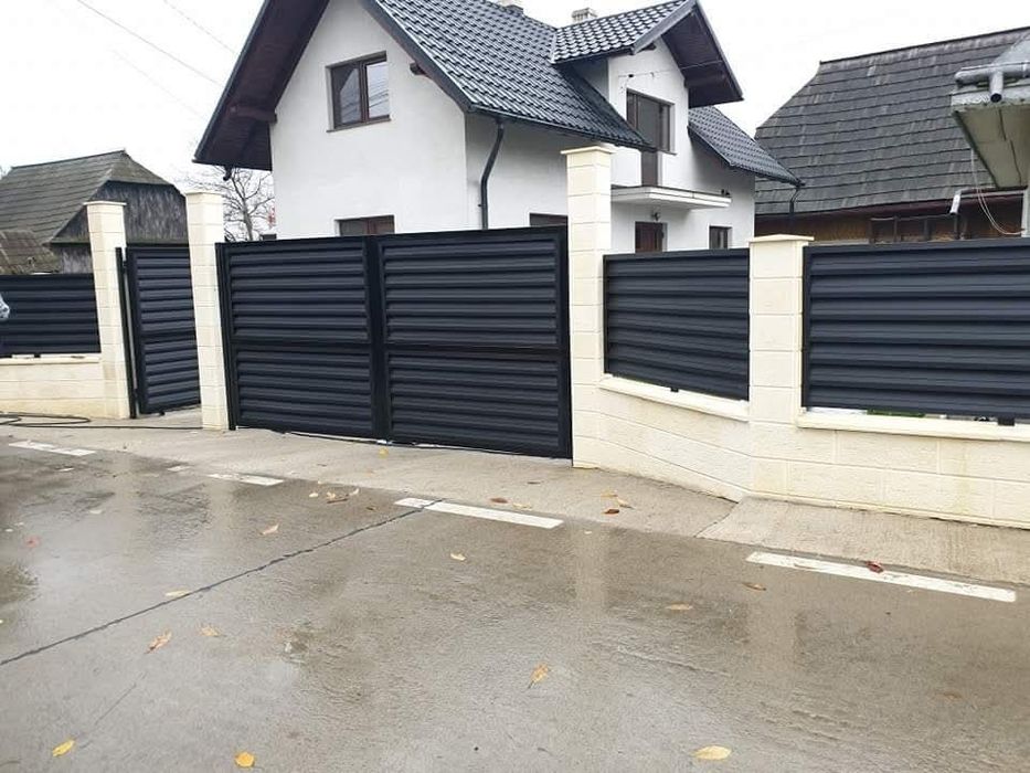 Garduri din panou stil jaluzele, din sipca metalica, tabla, plasa, BCA
