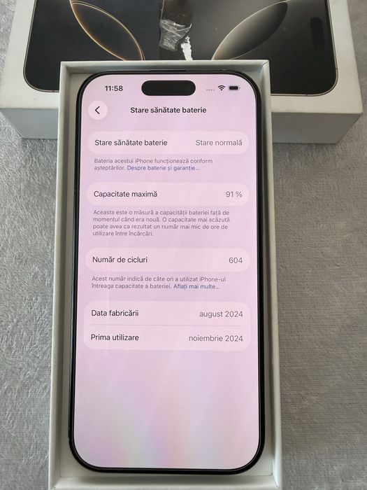 Iphone 16 pro impecabil 256g