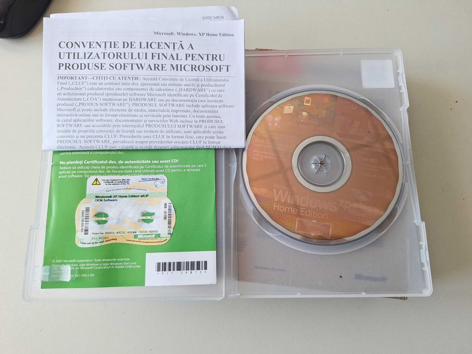 Microsoft Windows XP Home Edition OEM – Romanian Version – Complete Collector’s Package