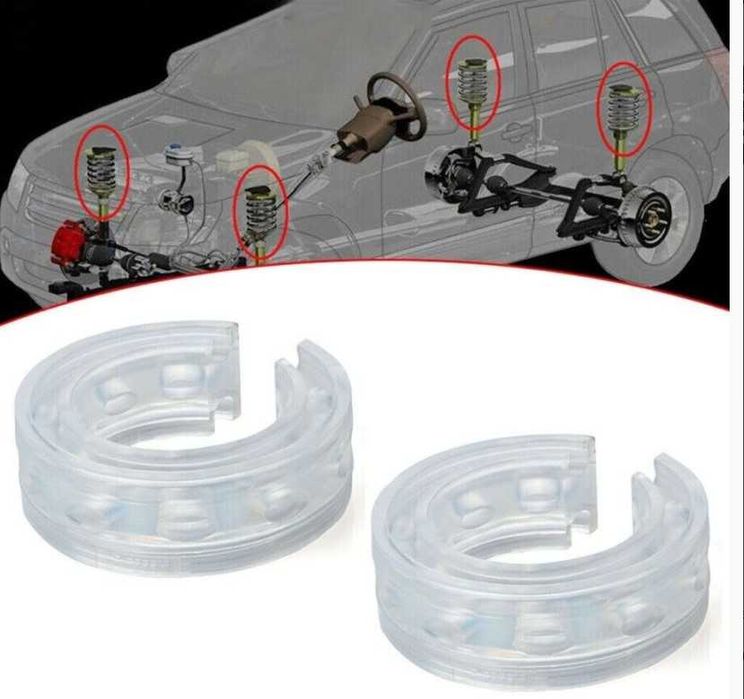 Подложки  буфери  за пружини от прозрачен уретан 2броя 1кт