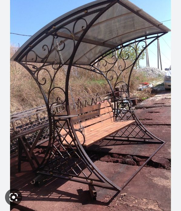 Беседки, качели,мангаль,навесы