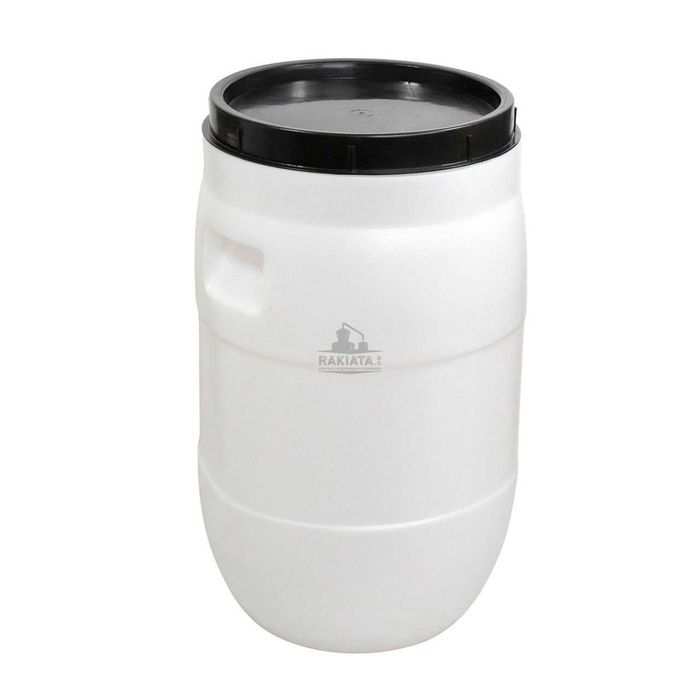 Бидон 35 л с широко гърло, бял