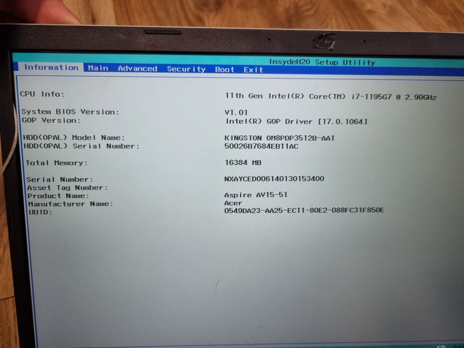 Vând/dezmembrez Acer Aspire Vero AV15-51