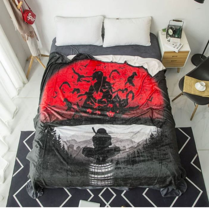 Плед наруто акацуки итачи коноха саске