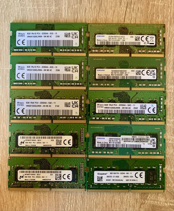 8GB 3200MHz DDR4 So-dimm