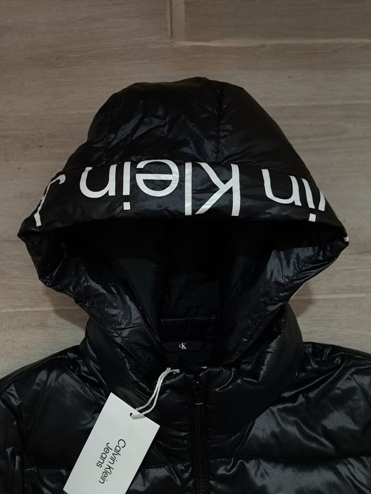 Geaca Calvin Klein Jeans Shiny Long Fitted dama