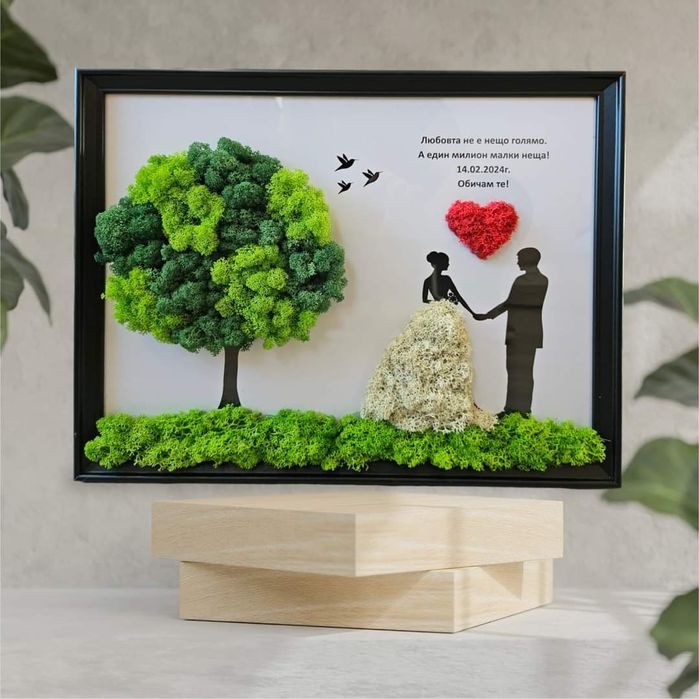 ЖИВА Картина със скандинавски мъх