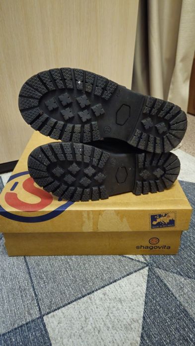 Сапоги зимние кожаные