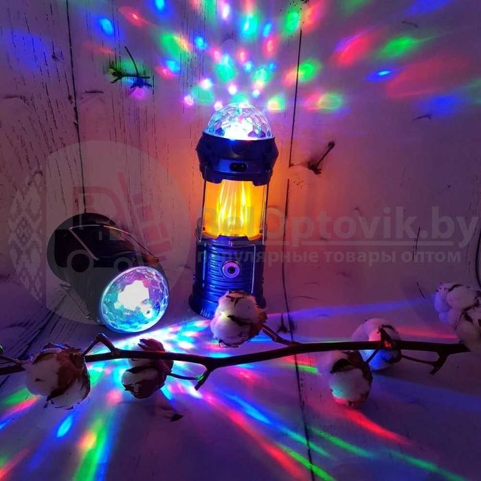 Къмпинг фенер с диско ефекти