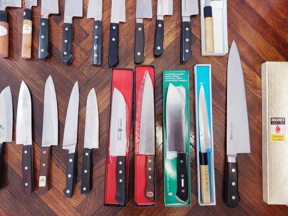 Cutite Bucatarie Japoneze Vechi Lucrate Manual Originale!