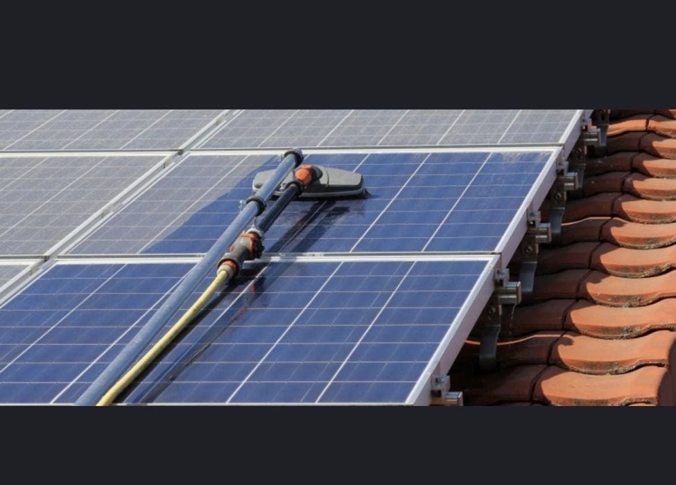 Quyosh panel yuvish - Мойка солнечных панелей