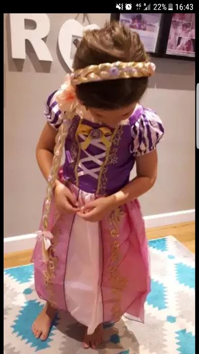 НАЛИЧНИ!!!Рокля костюм на Рапунцел + Коронка