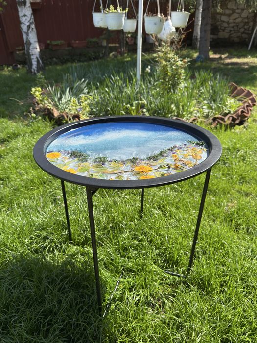 Маса за кафе от епоксидна смола