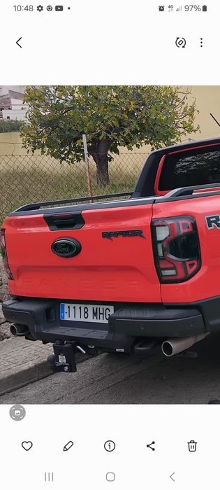 Ford ranger raptor 3.0 v6 295cp