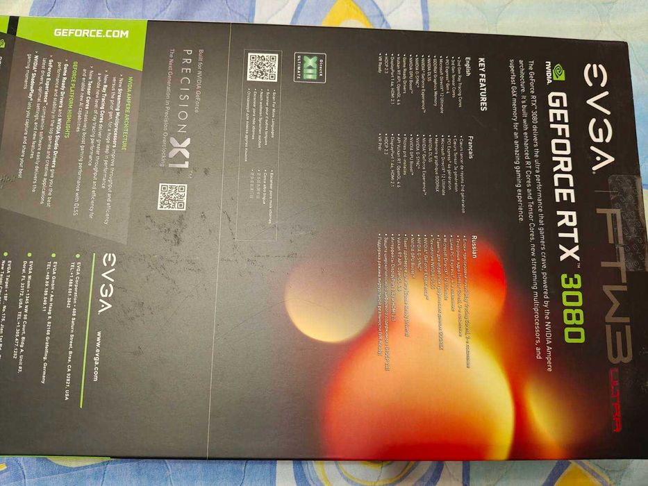 Видеокарта EVGA FTW3 RTX 3080 10GB