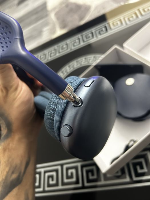 Căști  AirPods Max Blue Albastru Over Ear Wireless ANC Bluetooth Husă