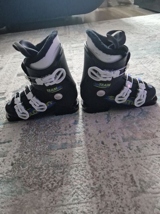 Schiuri copii Head Supershape Team 137 + clapari Salomon Team T3 36