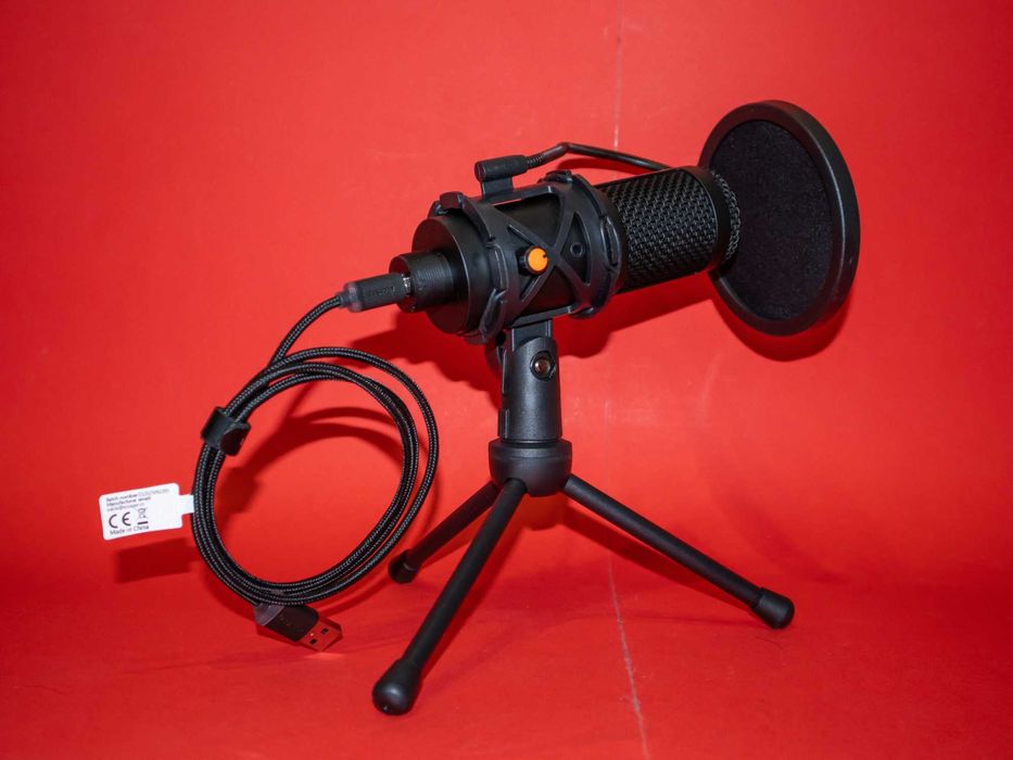 NOS 500 USB Кондензаторен Микрофон с Neumann капсула за студио подкаст и стрийминг
