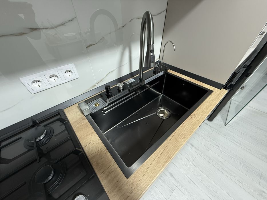 Chiuvetă Smart Multifuncțională Neagră 75x45 cm