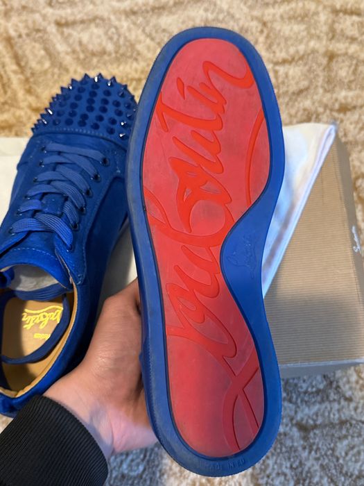 Christian Louboutin Vieira Blue Spikes  43 номер—стилни мъжки обувки