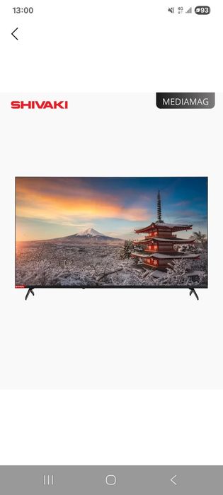Shivaki 43 smart tv 4K сотилади