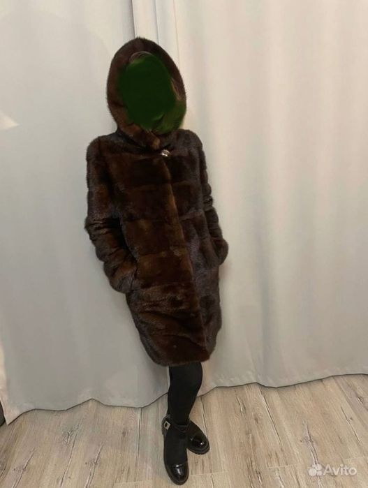 Норковая шуба 90 см