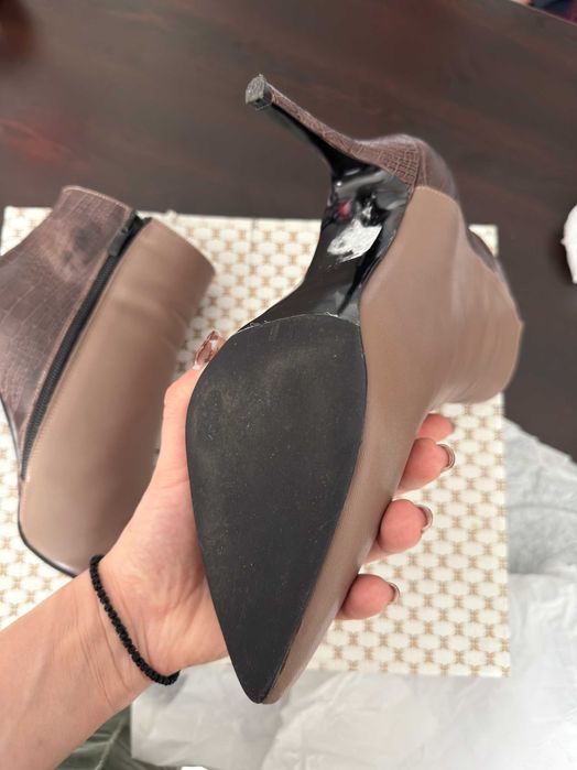 Кожени боти на ток Tergan