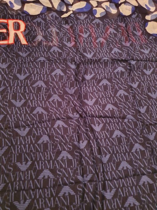 Esarfa Armani bleumaren