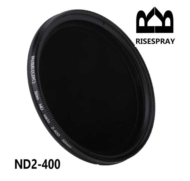 RiseUK ND филтър с регулируема плътност ND2–ND400, от 37мм  до 82 мм