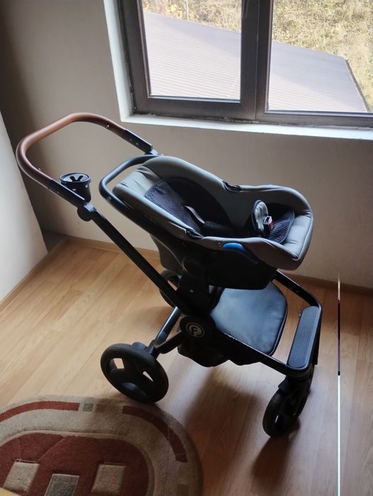 Cărucior bebeluș krausman 3in1 Topaz lux gri