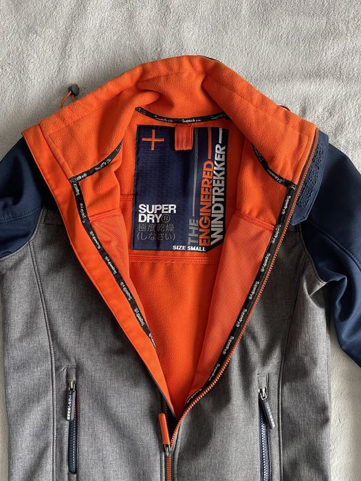 Geacă Superdry Windtrekker bărbați mărimea S, gri bleumarin