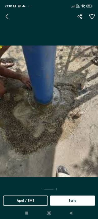 Foraje puțuri denisipări adânciri decolmatări