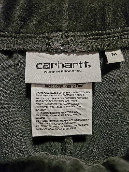 Плюшено-кадифено долнище Carhartt WIP размер М