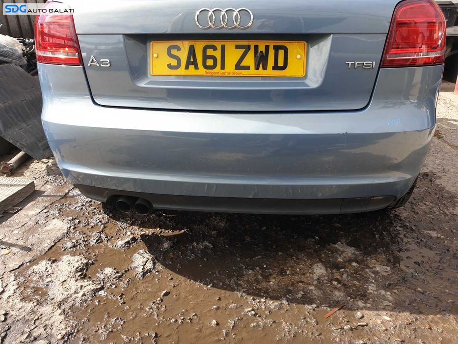 Bara Spoiler Spate Complet S-Line Sline Audi A3 8P Coupe 2 Usi Facelift 2004 - 2013 Culoare LX5X