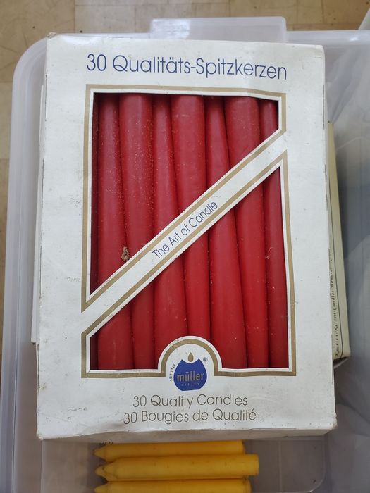 Lot Masiv 198 Lumânări Premium Vintage Müller Germania – Peste 10kg Ceară