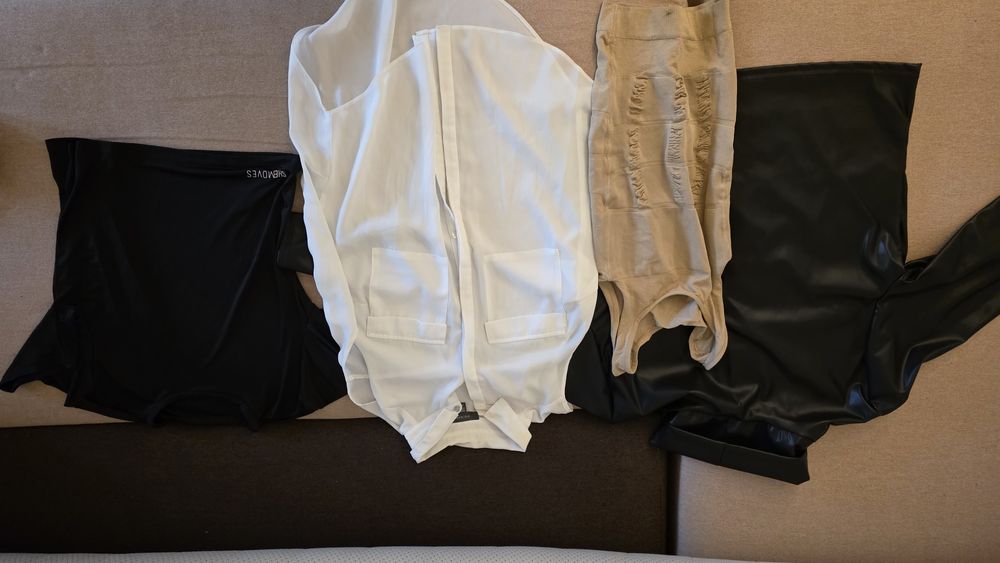 Topuri damă piele , sport cămașă  XL