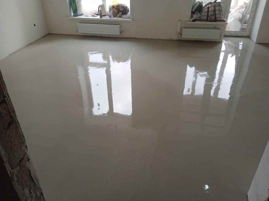 Наливной пол. Стяжка пола.