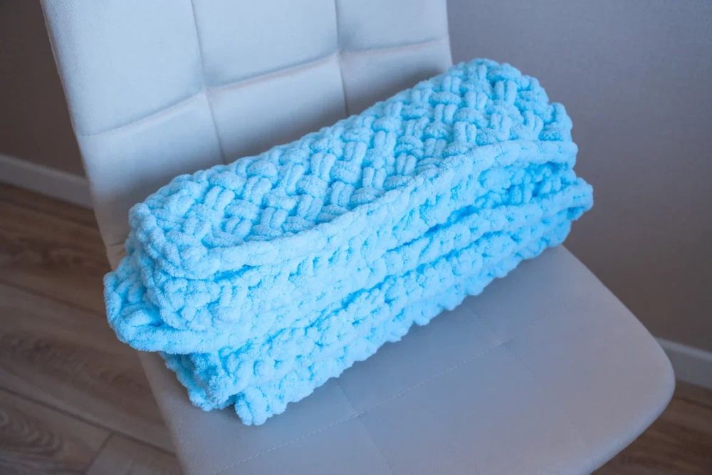 Плед ручной работы