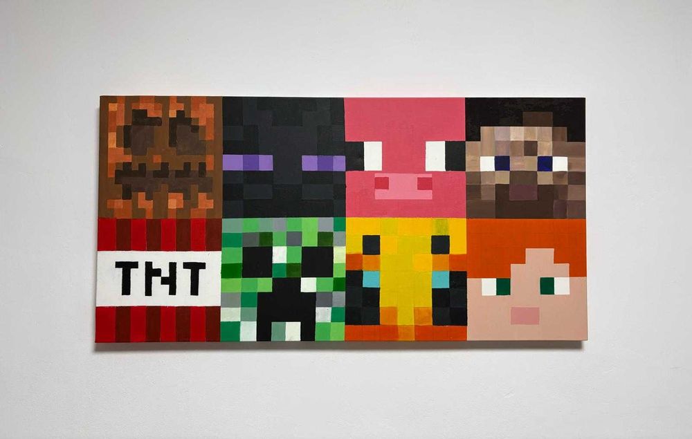 Tablou Minecraft Faces