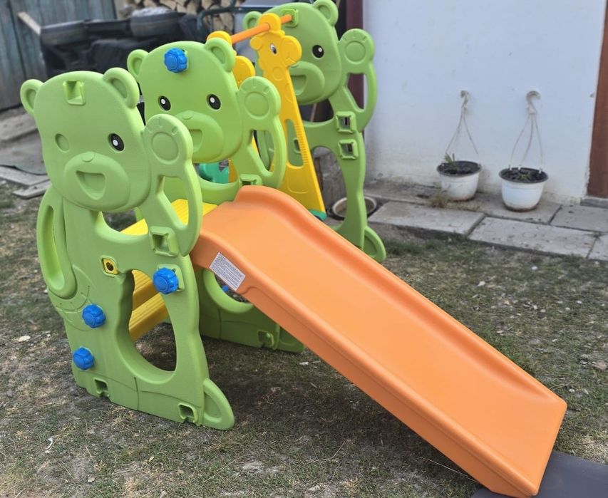 Leagăn cu tobogan copii