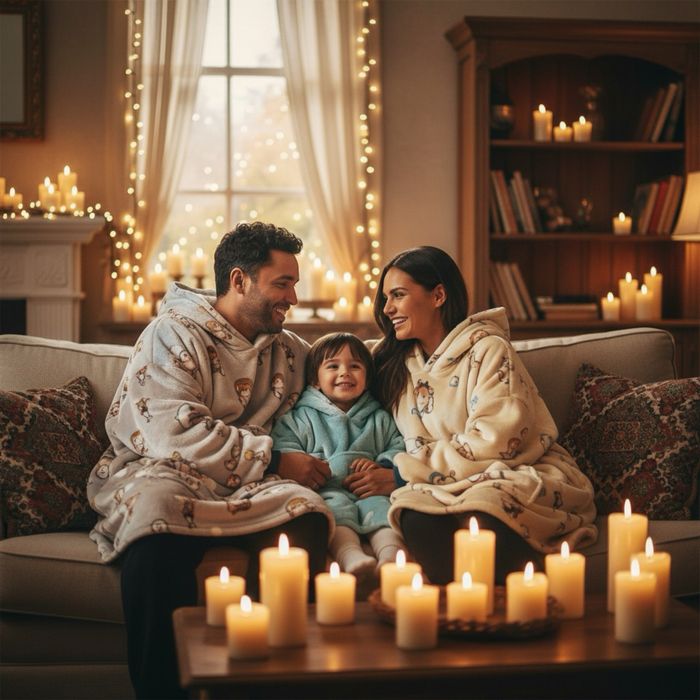 Плед худи теплые