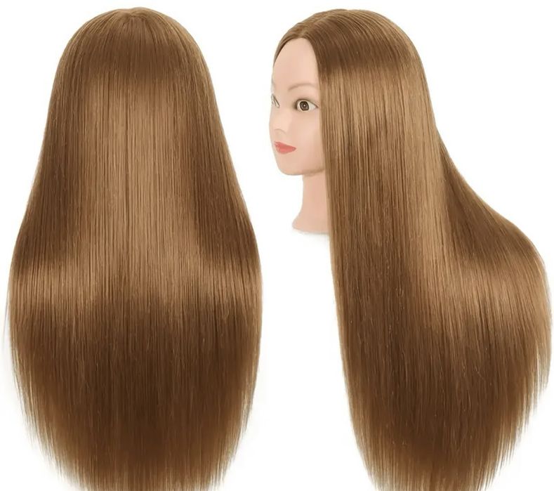 Тренировъчна глава със синтетична коса