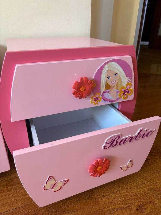 Тумбочка Barbie с двумя ящиками