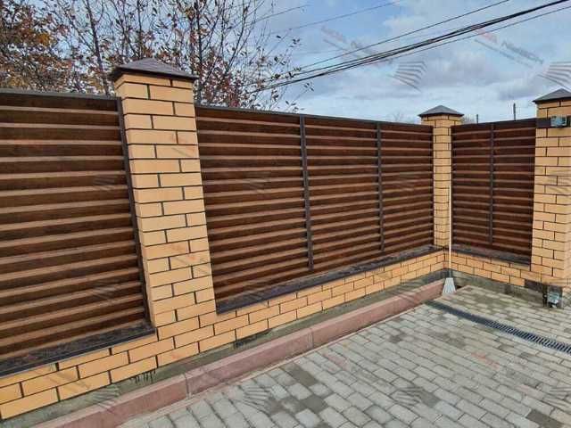 Забор жалюзи еврожалюзи