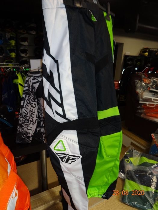 Шок цена ! fly racing бридж kinetic f-16 grn blk мотокрос панталон кро