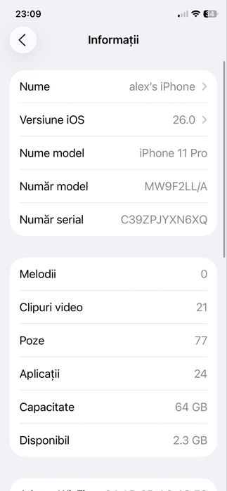 Vand iphone 11 pro