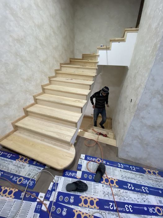 Деревянные лестницы под ключ ( только натуральное дерево)