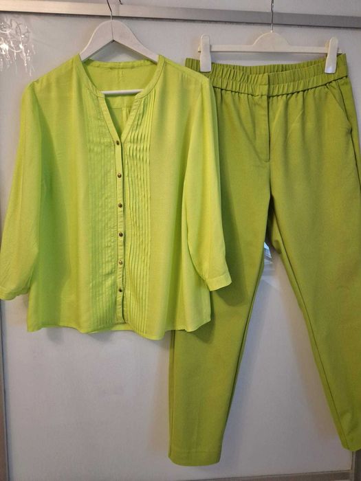 Cămașă si pantaloni casual Mango lime