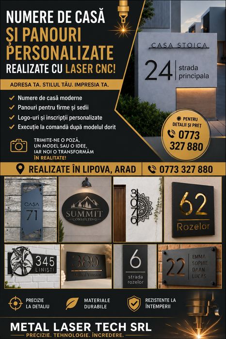 Numere de casă personalizate