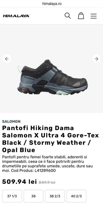 Salomon X Ultra Goretex waterproof 38 39